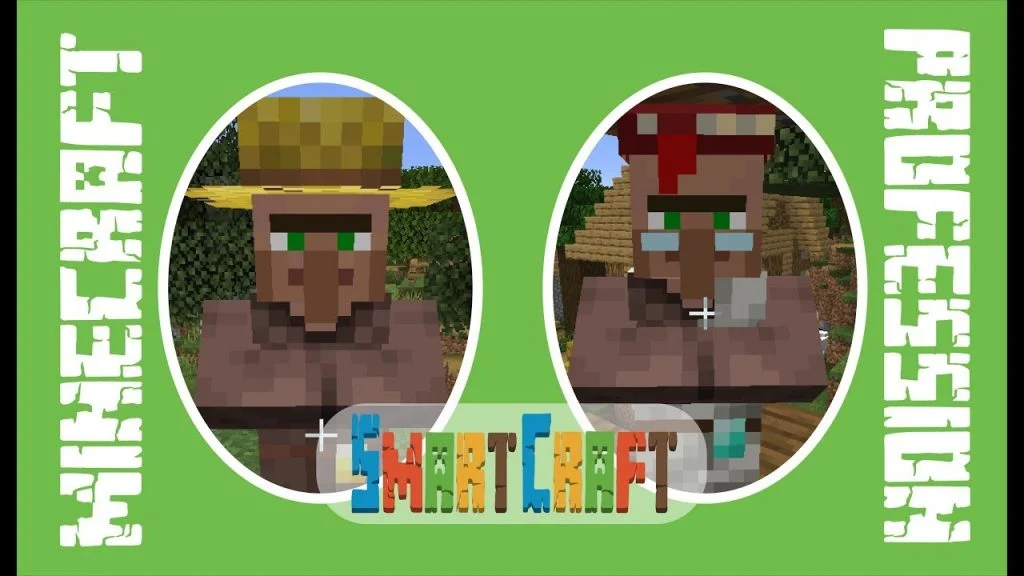 طريقة تغيير مهنة القرويين الى 13 مهنه 1.14 ماين كرافت #SmartCraft 29 id oupk7cjncty youtube automatic