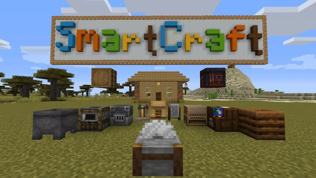 طريقة صنع ادوات التجارة للقرويين 1.14 ماين كرافت #SmartCraft 26 id xaudinozlby youtube automatic