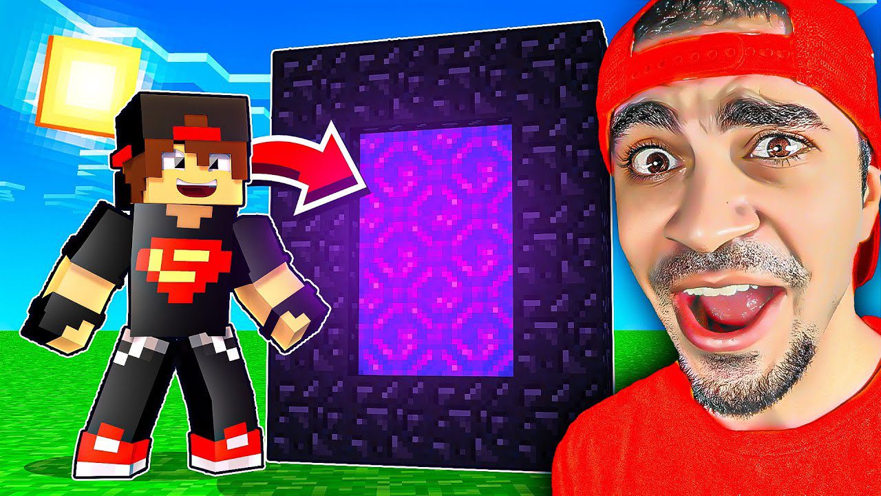 ماين كرافت #9 : بناء بوابة النذر الاسطورية 🔥😍 - Minecraft 1 id na2ljtuers4 youtube automatic